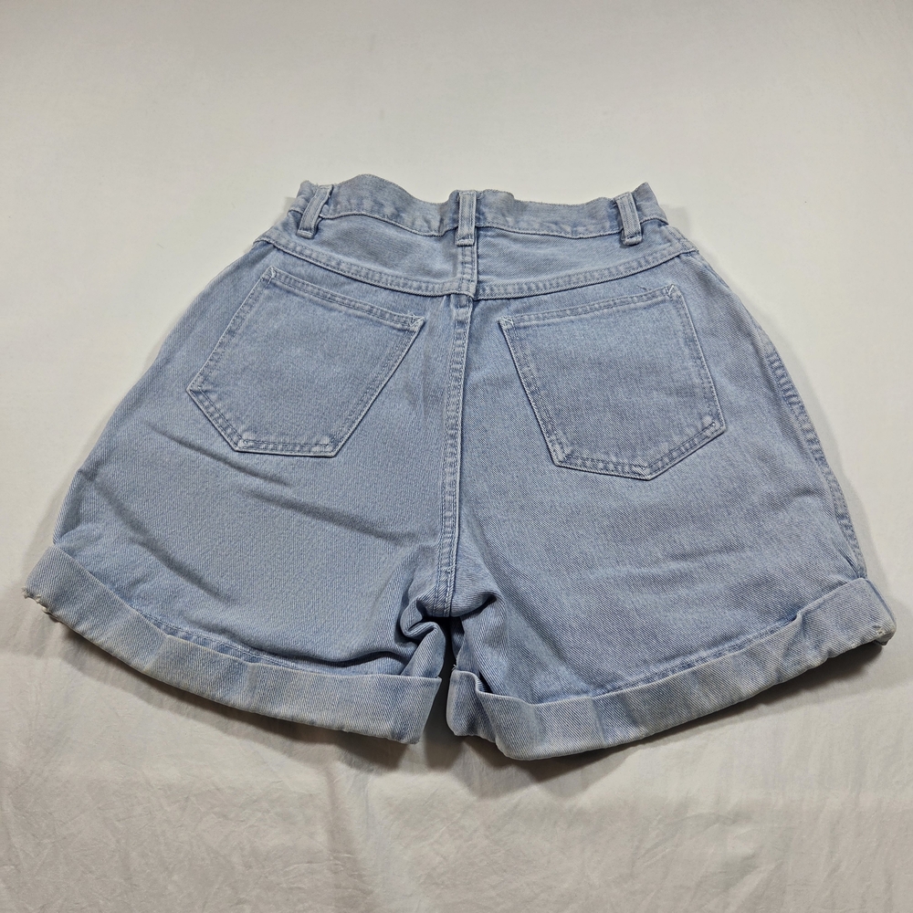 Vintage Rio Shorts Classic Light Blue Women's Denim Waist 25 Casual Beach Cuffed - Picture 8 of 8